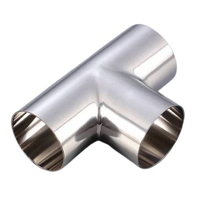 SS304 Stainless Steel Equal Tee Casting Steel Parts Untuk Fitting Pipa