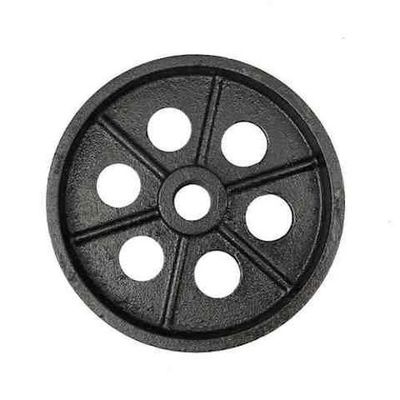HT150 Grey Iron Cast Iron Wheel Produk Cast Pasir Untuk Peralatan Derek