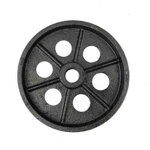 HT150 Grey Iron Cast Iron Wheel Produk Cast Pasir Untuk Peralatan Derek