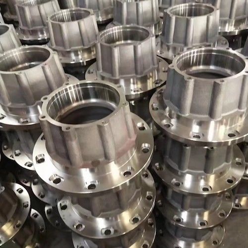 OEM Sand Casting Wheel Hub Bagian Casting Besi yang Digunakan pada Semi-Trailer dan Truk